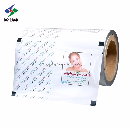 Dq Pack Film en rouleau liquide de haute qualité Film en rouleau liquide Film d'emballage en plastique imprimé personnalisé pour shampoing et gel douche pour bébé